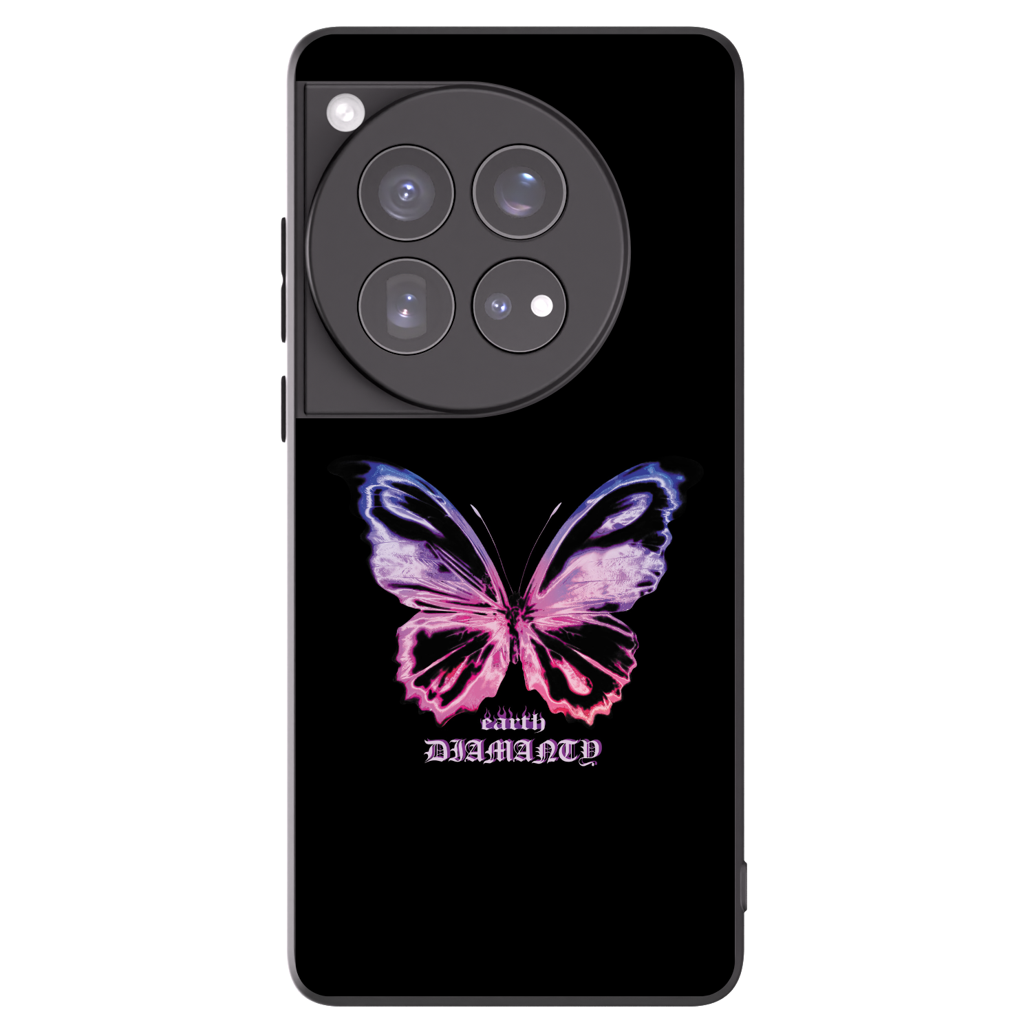 Picasee fekete szilikon tok az alábbi mobiltelefonokra OnePlus 12 5G - Diamanty Purple