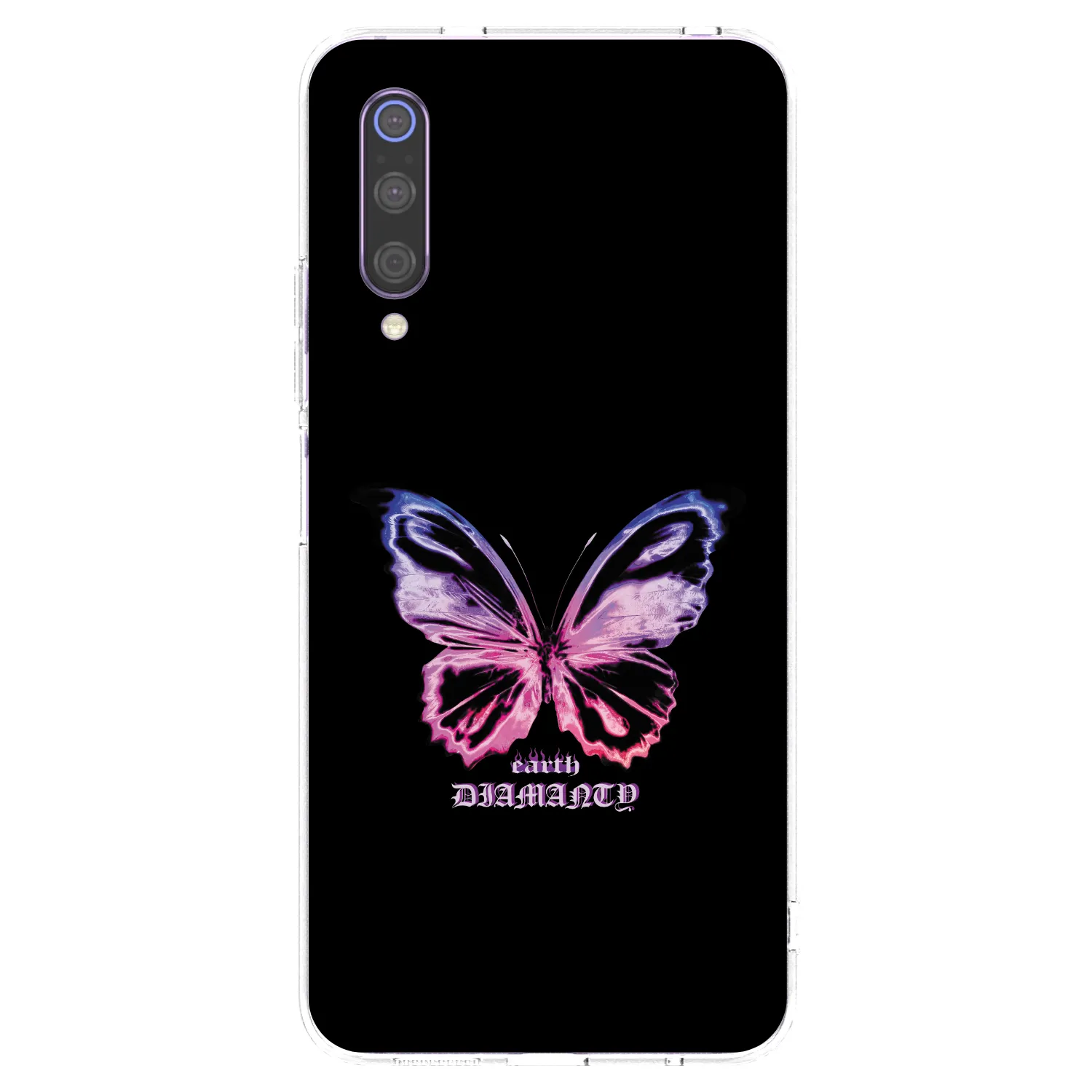 Picasee átlátszó szilikon tok az alábbi mobiltelefonokra Xiaomi Mi 9 - Diamanty Purple