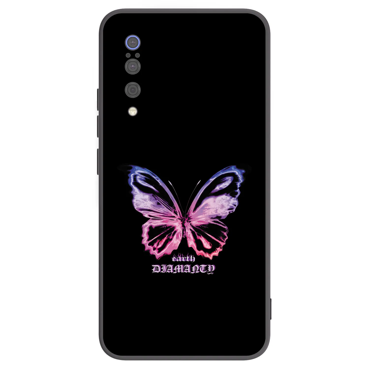 Picasee fekete szilikon tok az alábbi mobiltelefonokra Xiaomi Mi 9 - Diamanty Purple