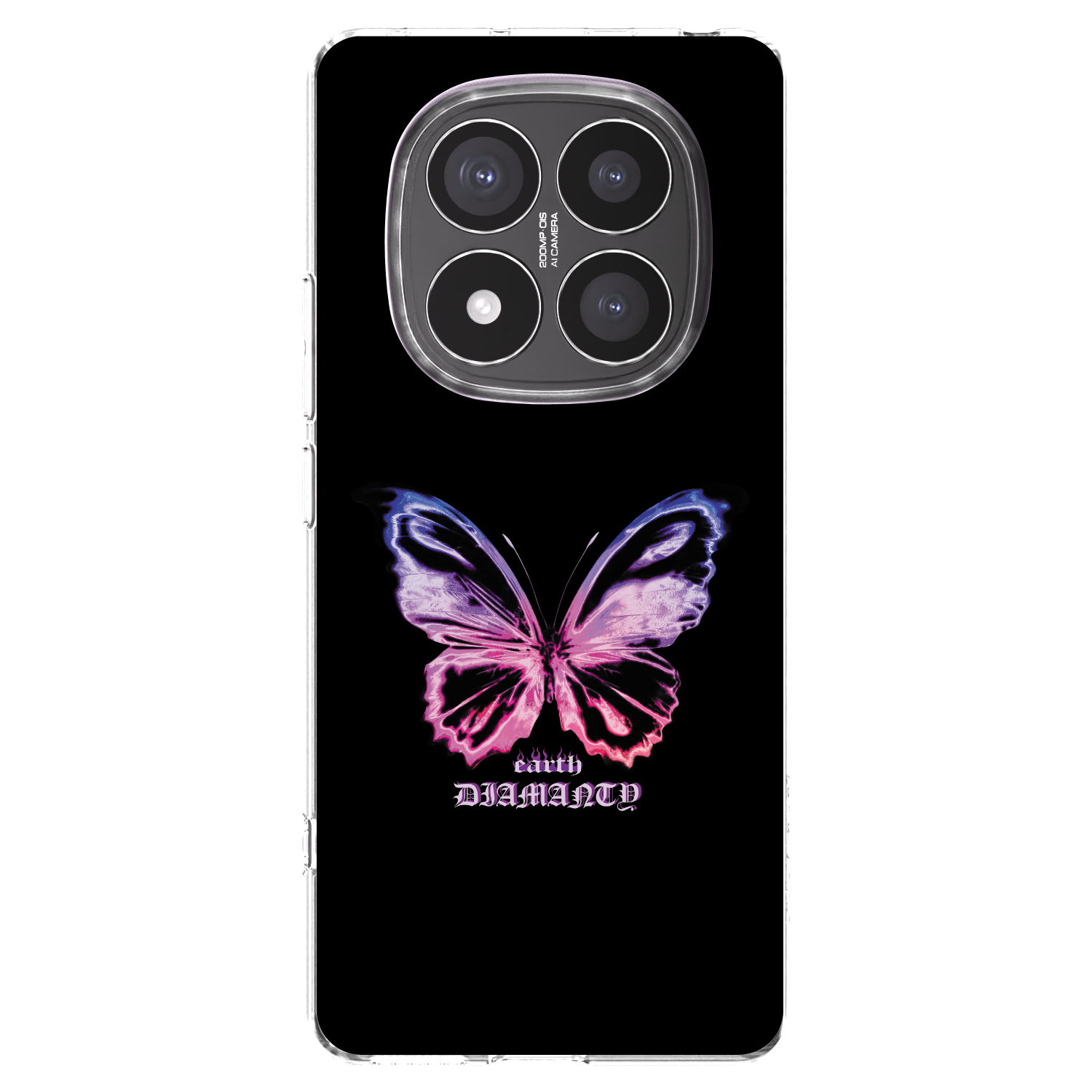 Picasee átlátszó szilikon tok az alábbi mobiltelefonokra Xiaomi Redmi Note 14 Pro+ 5G - Diamanty Purple