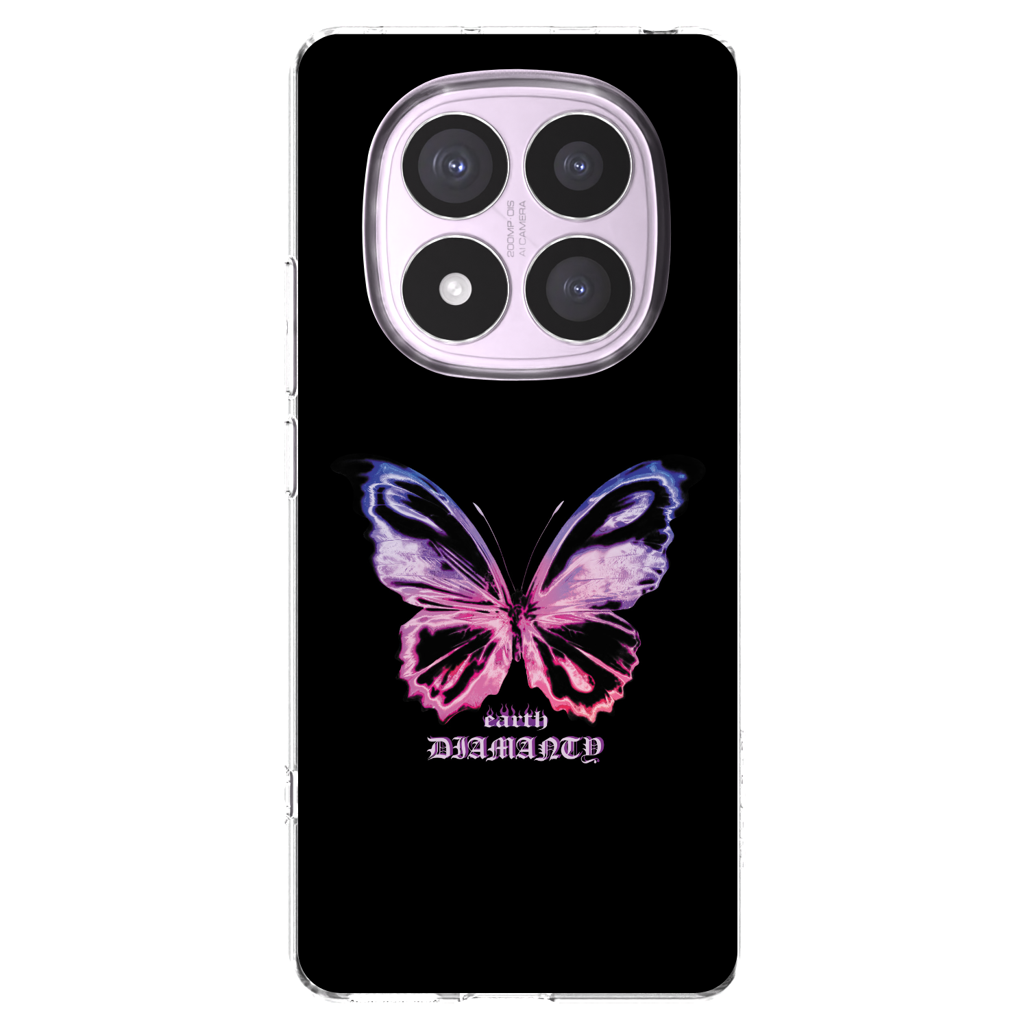 Picasee átlátszó szilikon tok az alábbi mobiltelefonokra Xiaomi Redmi Note 14 Pro 5G - Diamanty Purple