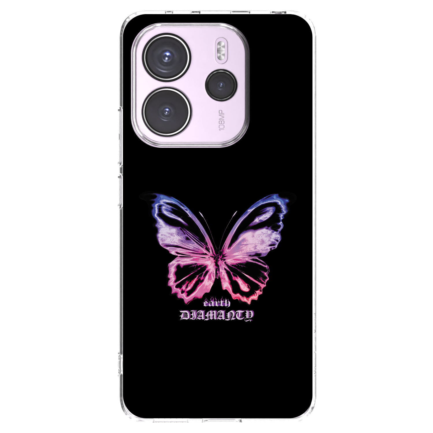 Picasee átlátszó szilikon tok az alábbi mobiltelefonokra Xiaomi Redmi Note 14 4G - Diamanty Purple