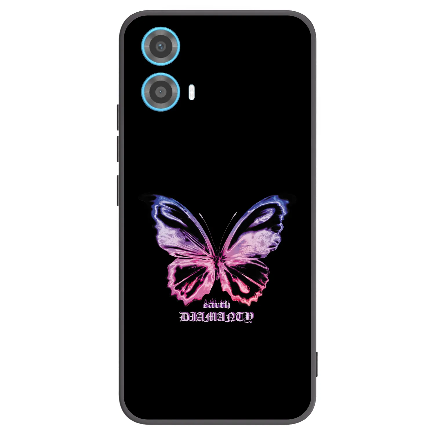 Picasee fekete szilikon tok az alábbi mobiltelefonokra Motorola Moto G34 5G - Diamanty Purple