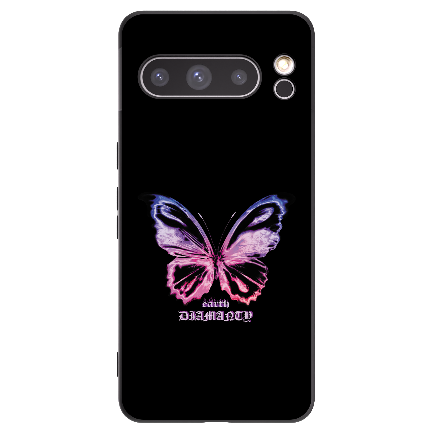 Picasee fekete szilikon tok az alábbi mobiltelefonokra Google Pixel 8 Pro - Diamanty Purple
