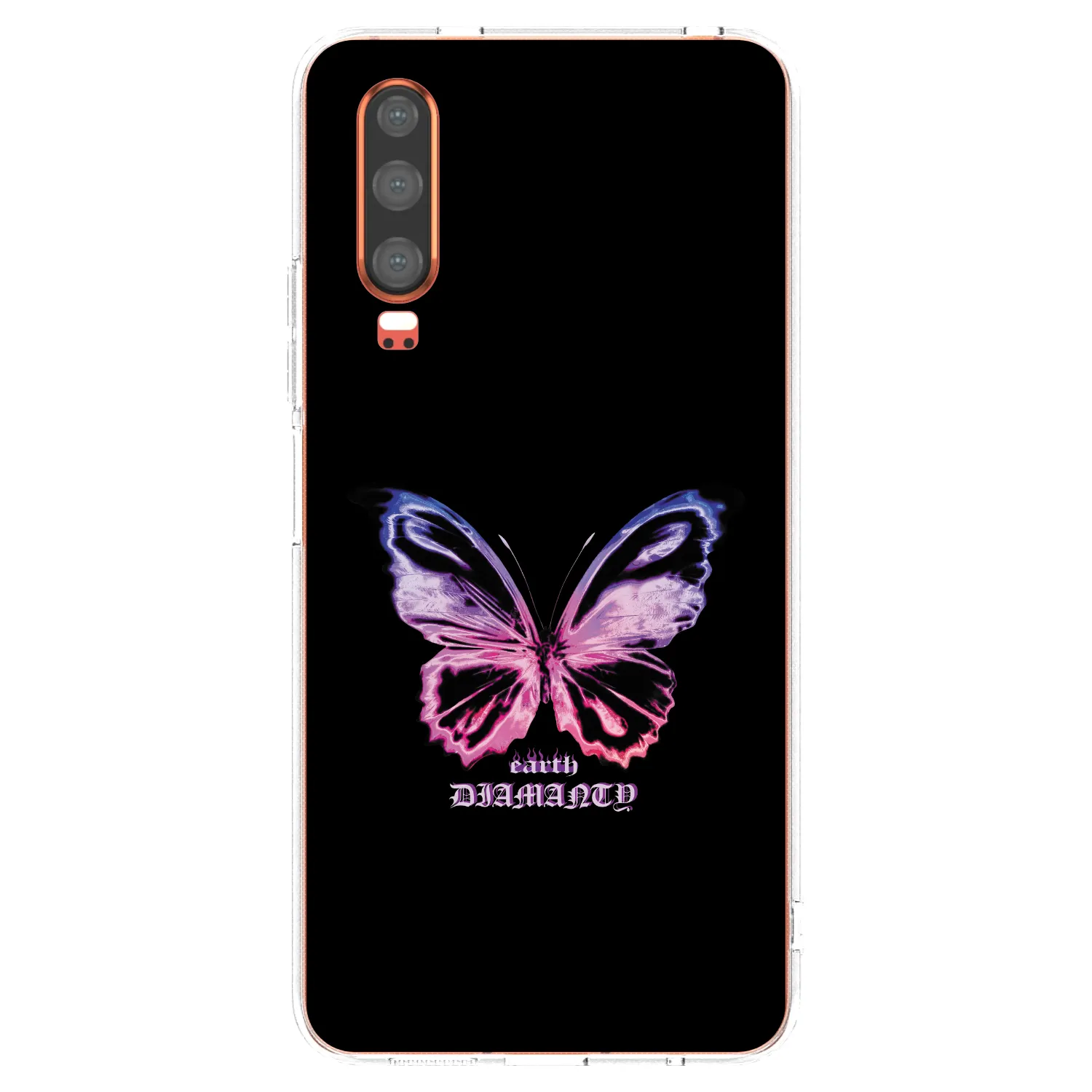 Picasee átlátszó szilikon tok az alábbi mobiltelefonokra Huawei P30 - Diamanty Purple