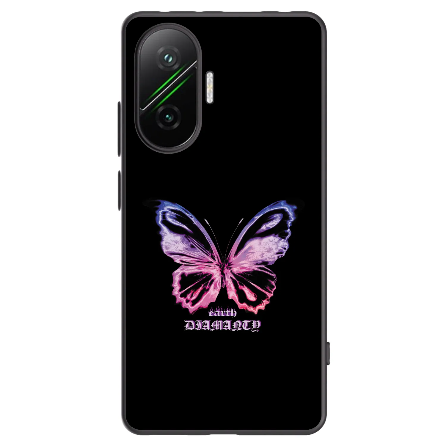 Picasee fekete szilikon tok az alábbi mobiltelefonokra Xiaomi Poco F7 Pro 5G - Diamanty Purple