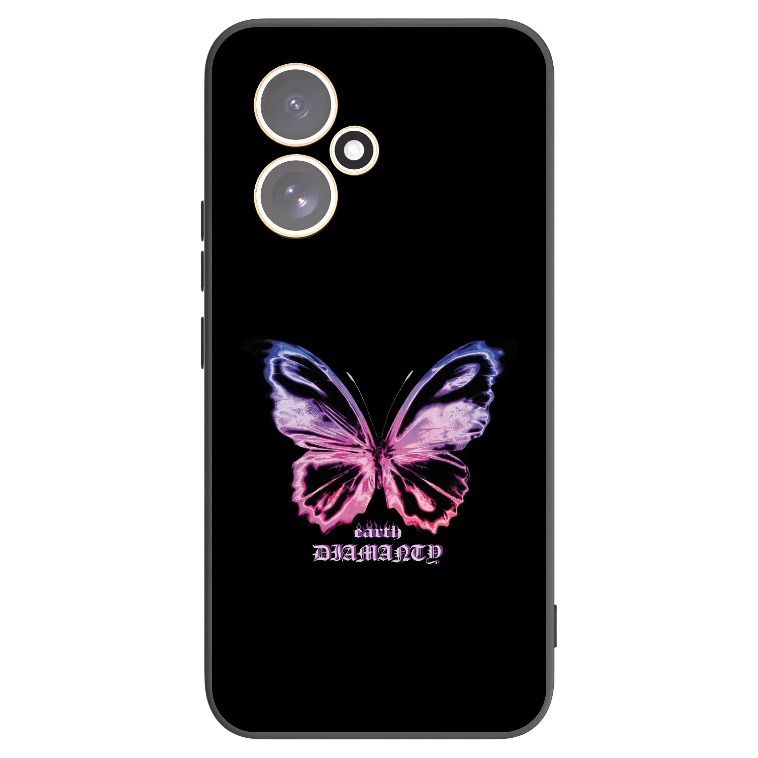 Picasee fekete szilikon tok az alábbi mobiltelefonokra Honor 400 5G - Diamanty Purple