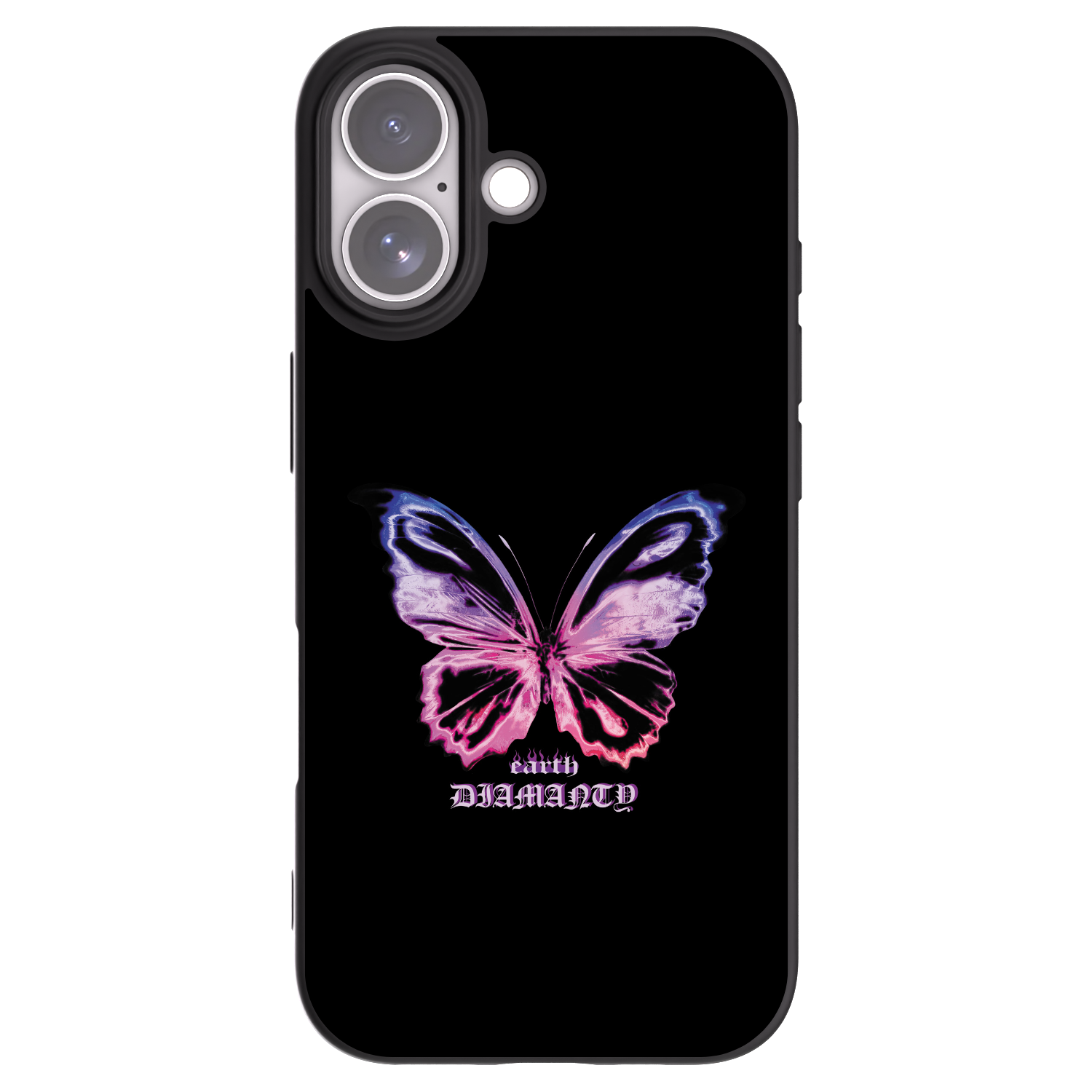 Picasee fekete szilikon tok az alábbi mobiltelefonokra Apple iPhone 17 - Diamanty Purple