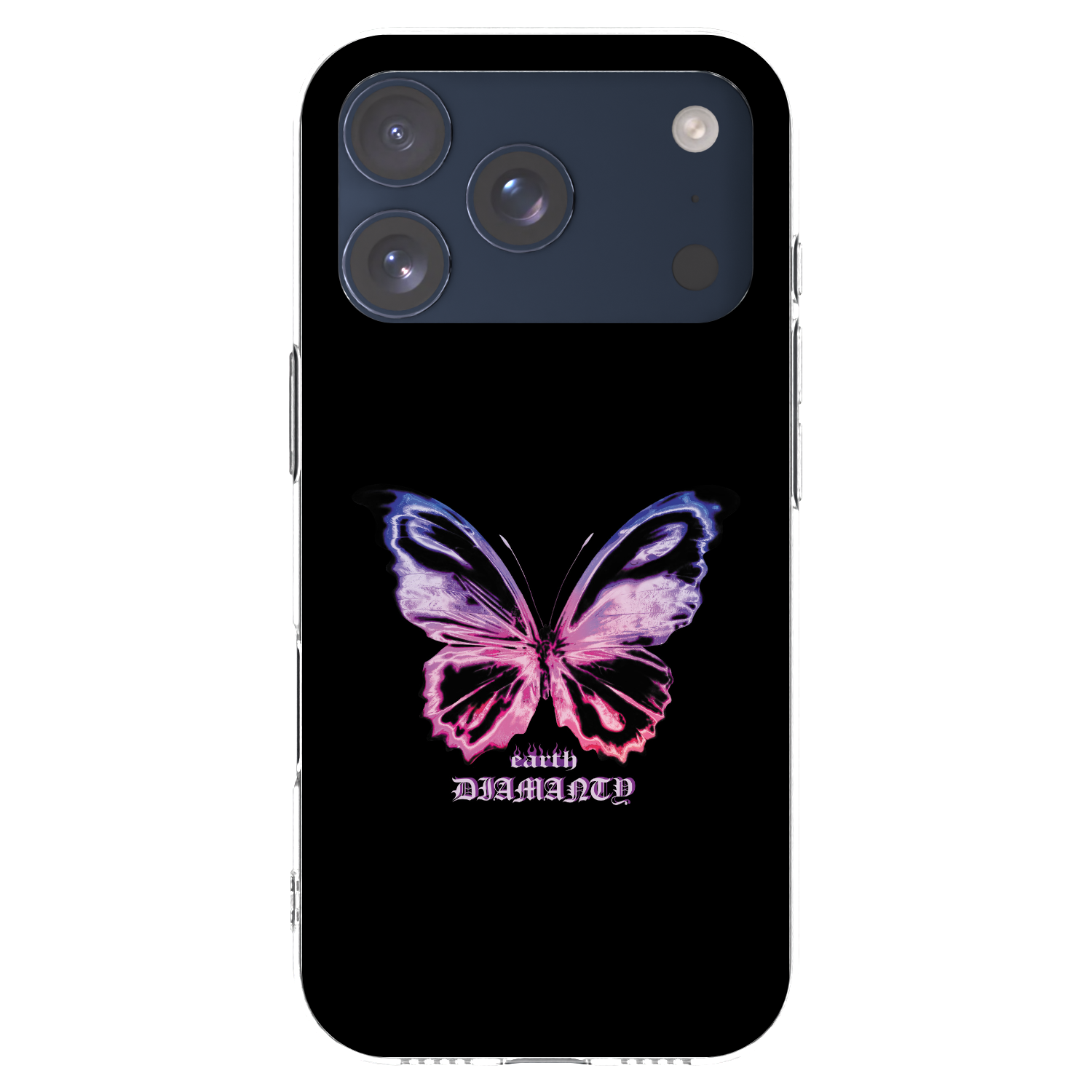 Picasee átlátszó szilikon tok az alábbi mobiltelefonokra Apple iPhone 17 Pro - Diamanty Purple