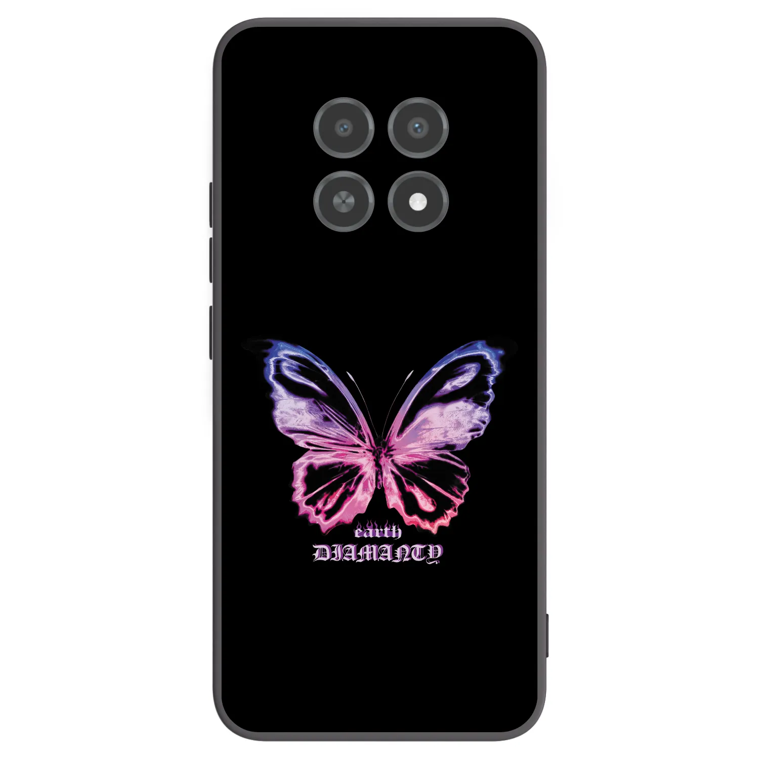 Picasee fekete szilikon tok az alábbi mobiltelefonokra Realme 12X - Diamanty Purple