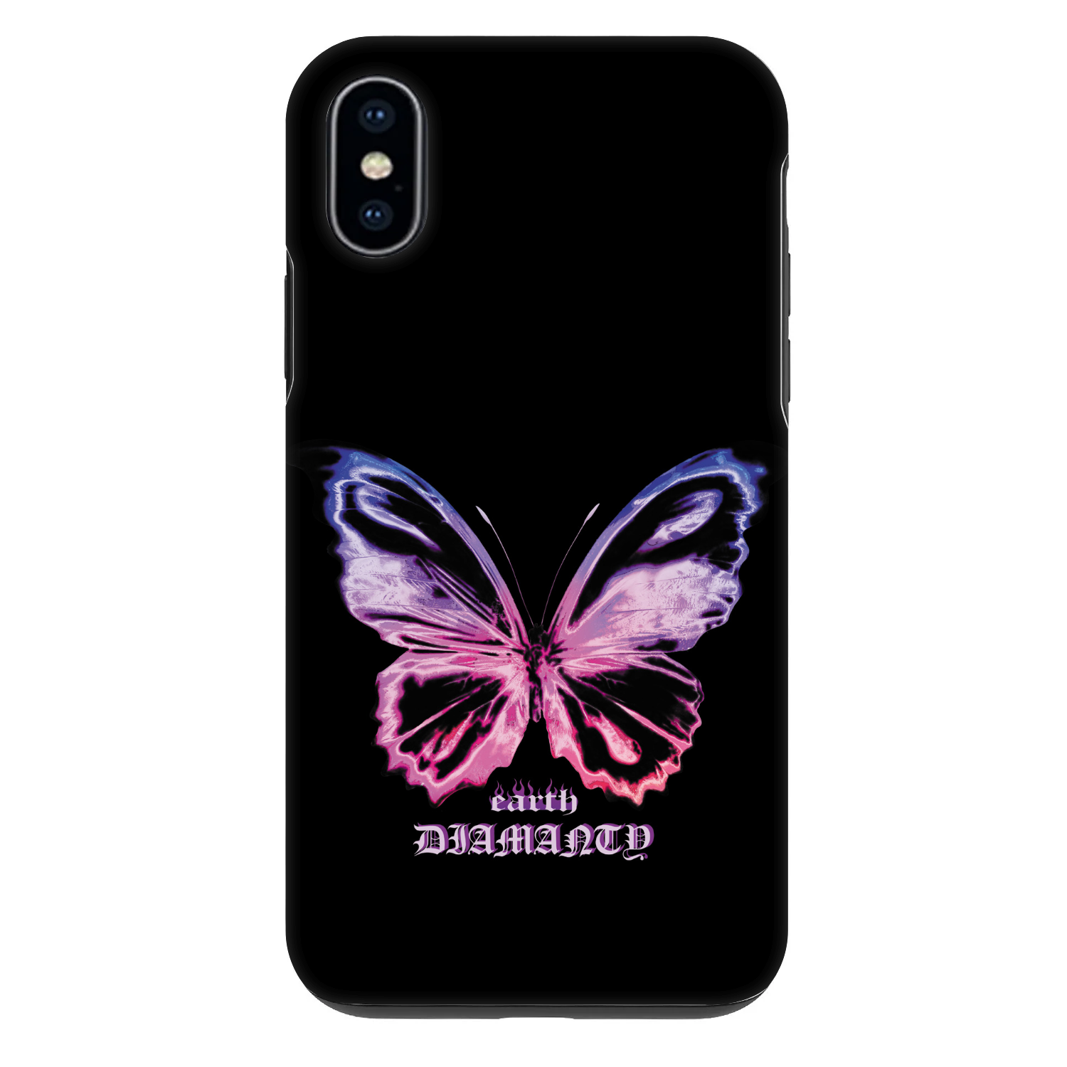 Picasee Fashion Case Apple iPhone X/XS - Diamanty Purple