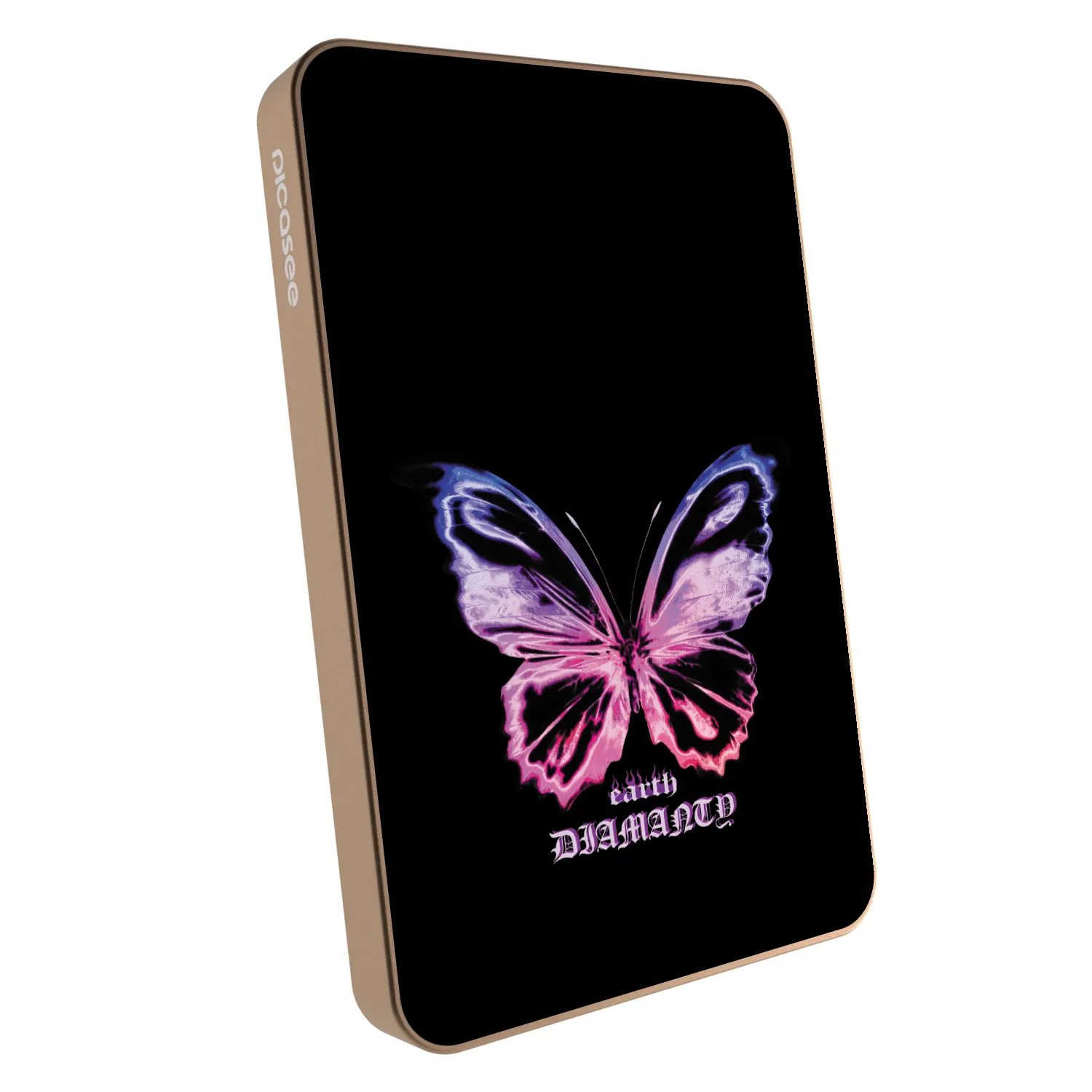 Picasee Powerbank MagSafe 5 000 mAh Aranysárga - Diamanty Purple