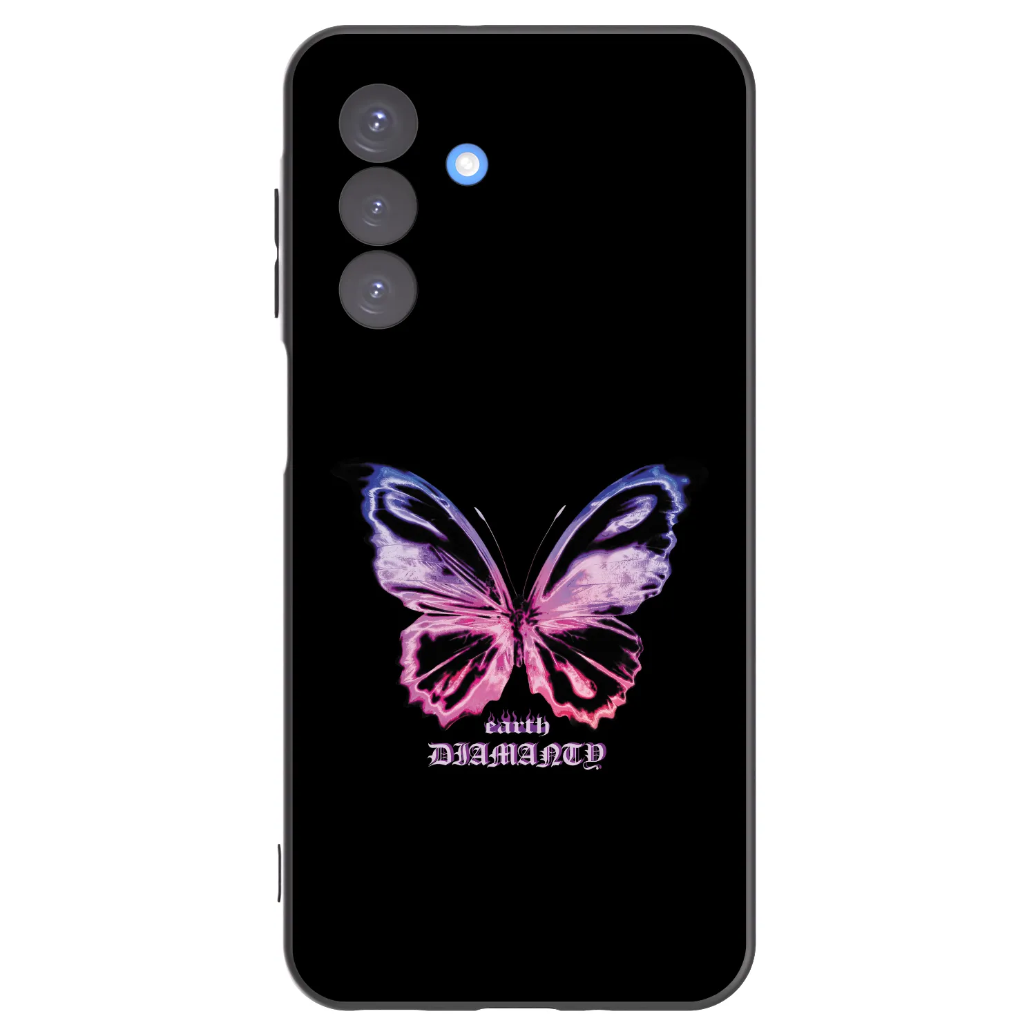Picasee fekete szilikon tok az alábbi mobiltelefonokra Samsung Galaxy A17 5G - Diamanty Purple