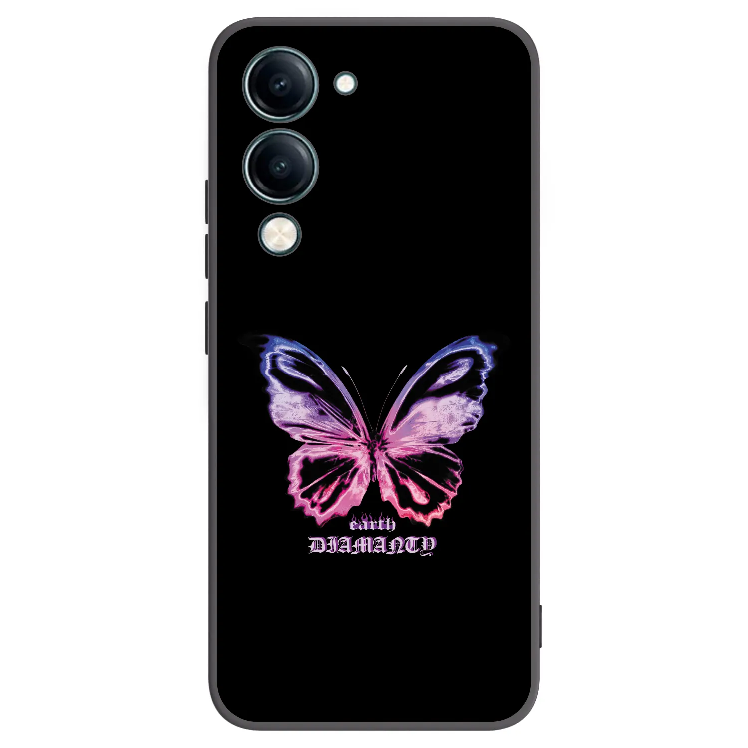 Picasee fekete szilikon tok az alábbi mobiltelefonokra Vivo Y29s 5G - Diamanty Purple