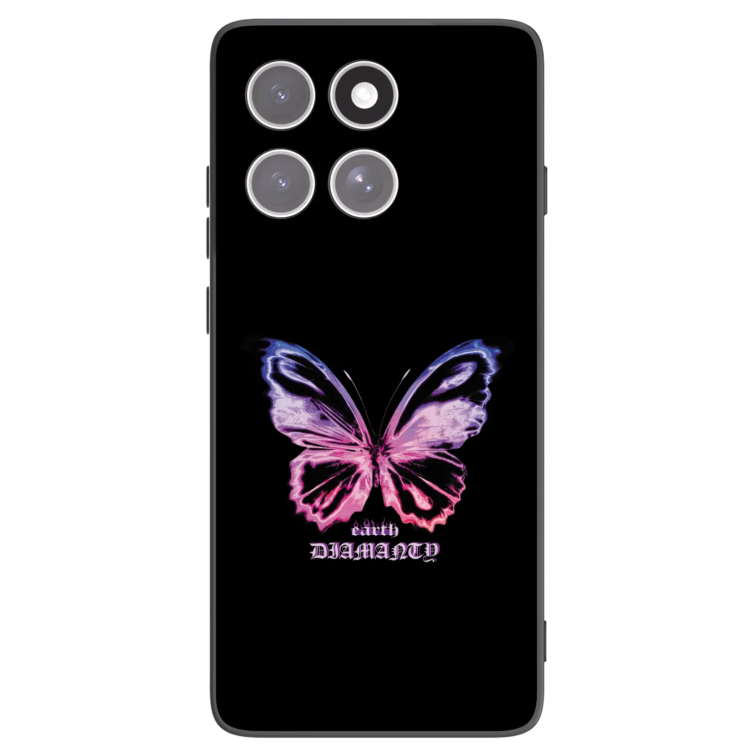 Picasee fekete szilikon tok az alábbi mobiltelefonokra Motorola Edge 60 Fusion - Diamanty Purple