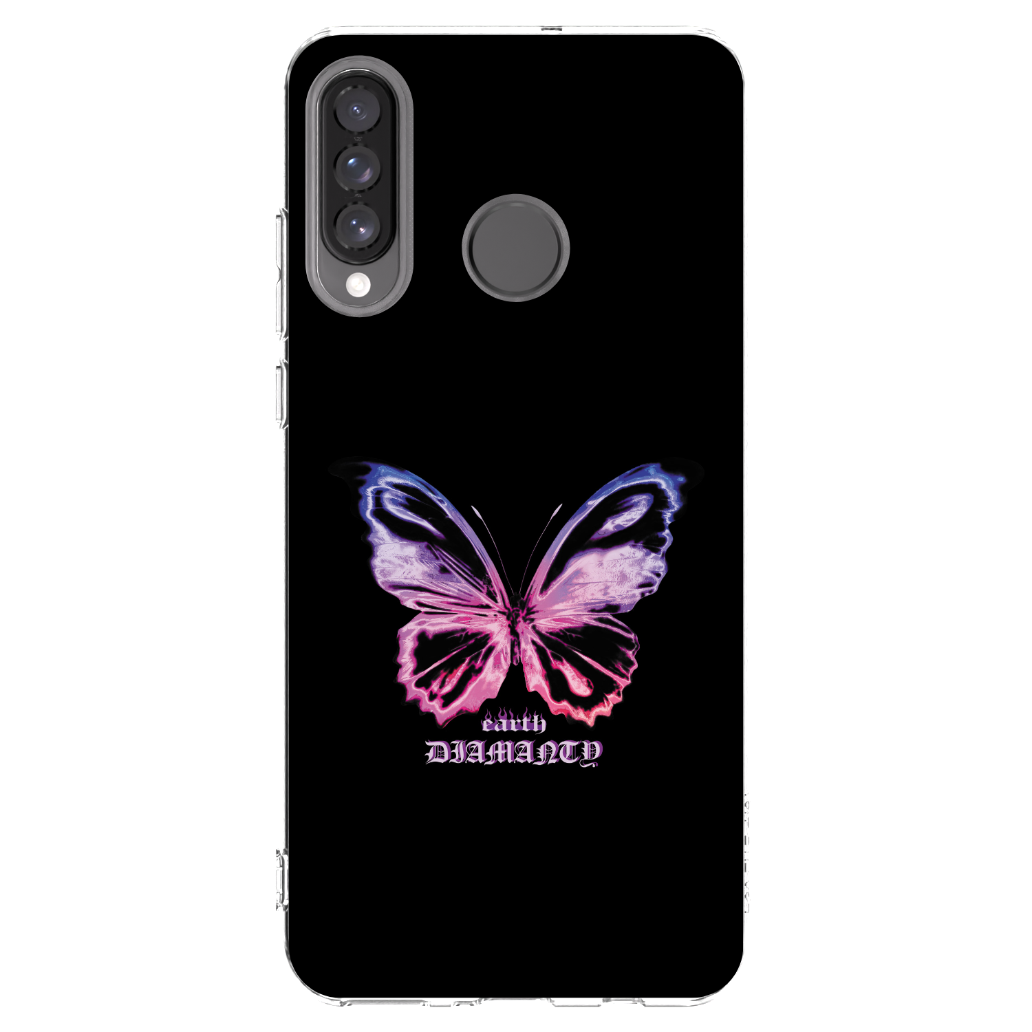 Picasee átlátszó szilikon tok az alábbi mobiltelefonokra Huawei P30 Lite - Diamanty Purple