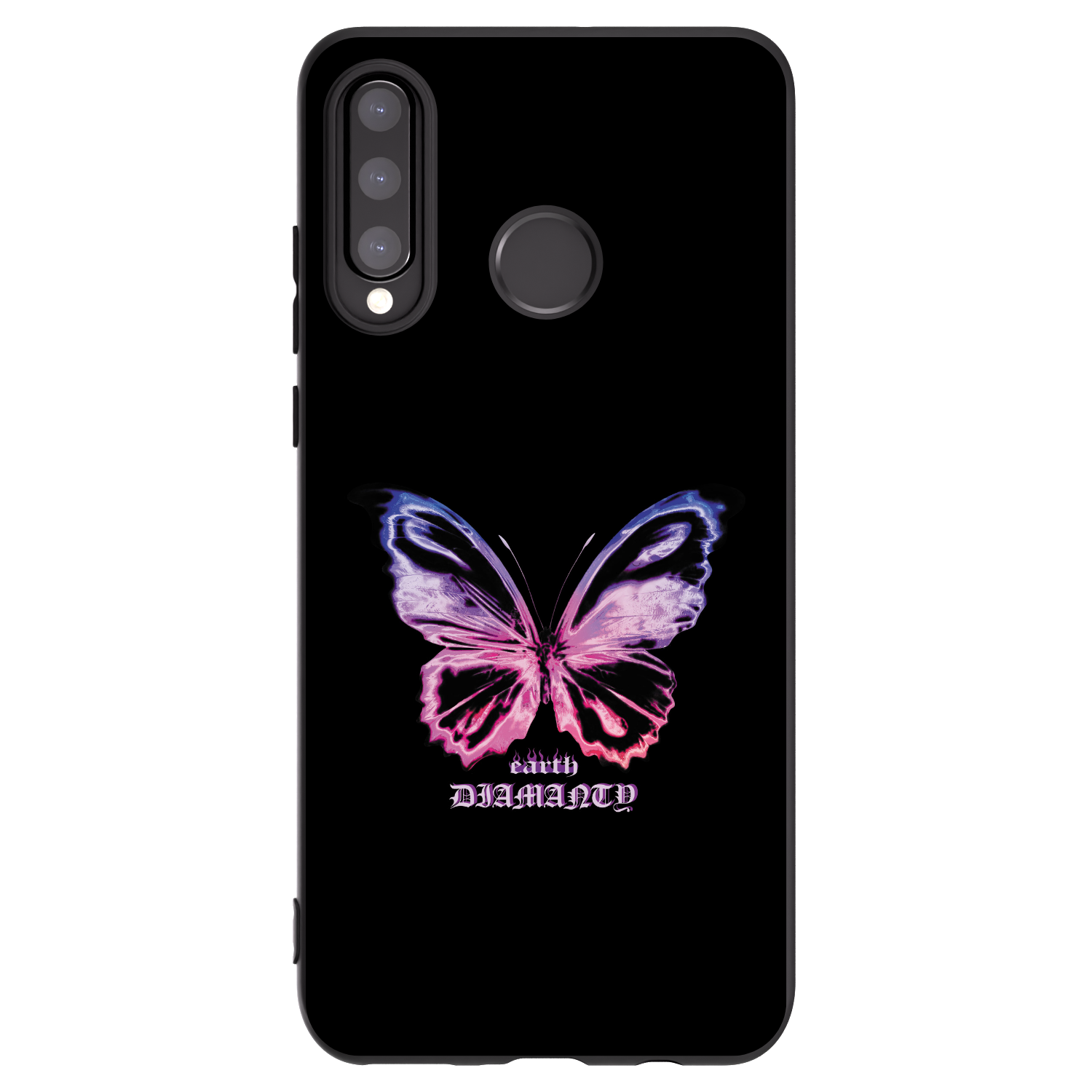 Picasee fekete szilikon tok az alábbi mobiltelefonokra Huawei P30 Lite - Diamanty Purple
