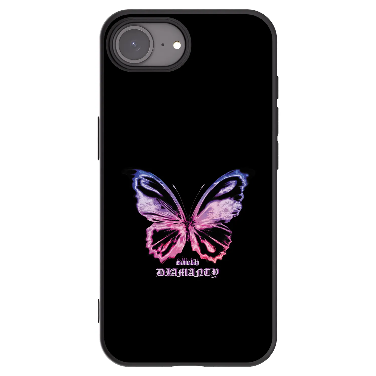 Picasee fekete szilikon tok az alábbi mobiltelefonokra Apple iPhone 17e - Diamanty Purple