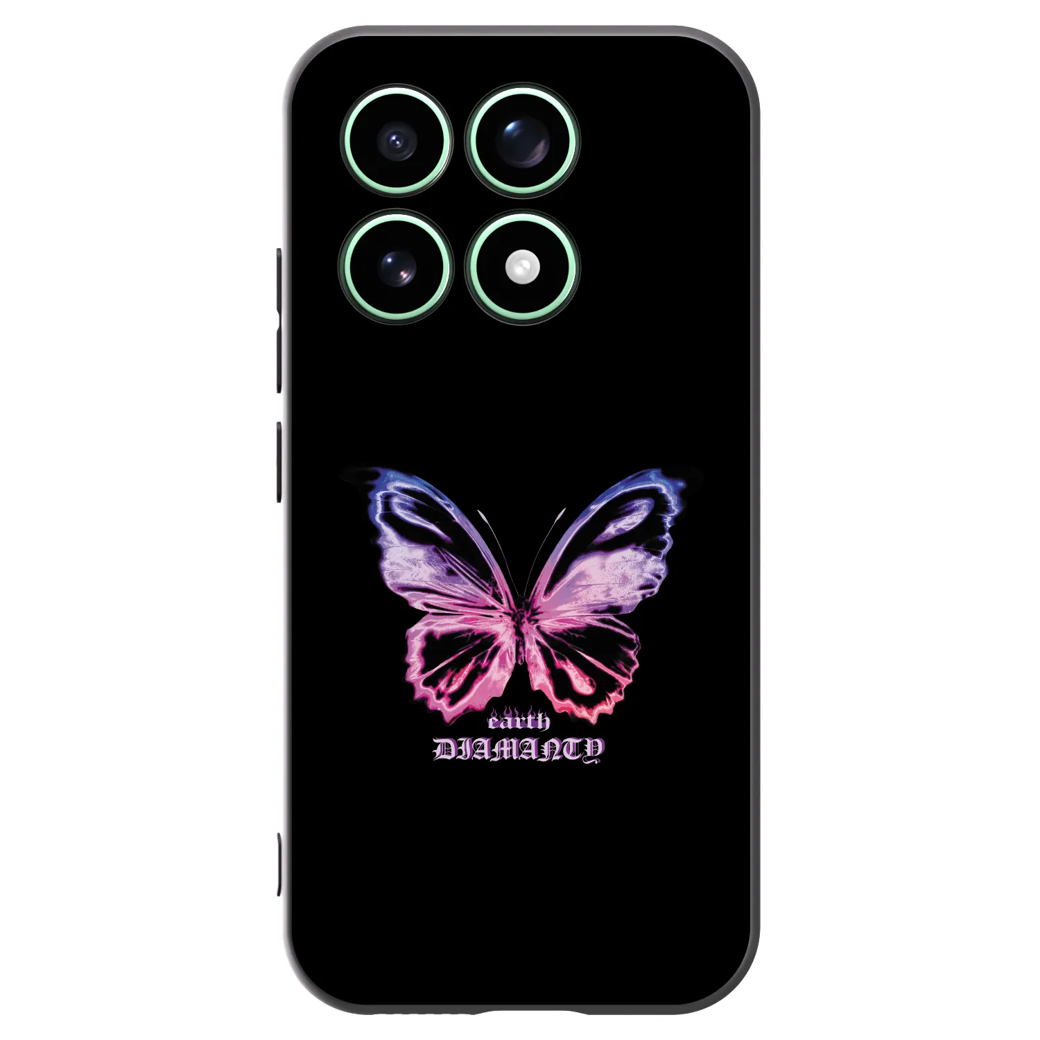 Picasee fekete szilikon tok az alábbi mobiltelefonokra Xiaomi 17 - Diamanty Purple