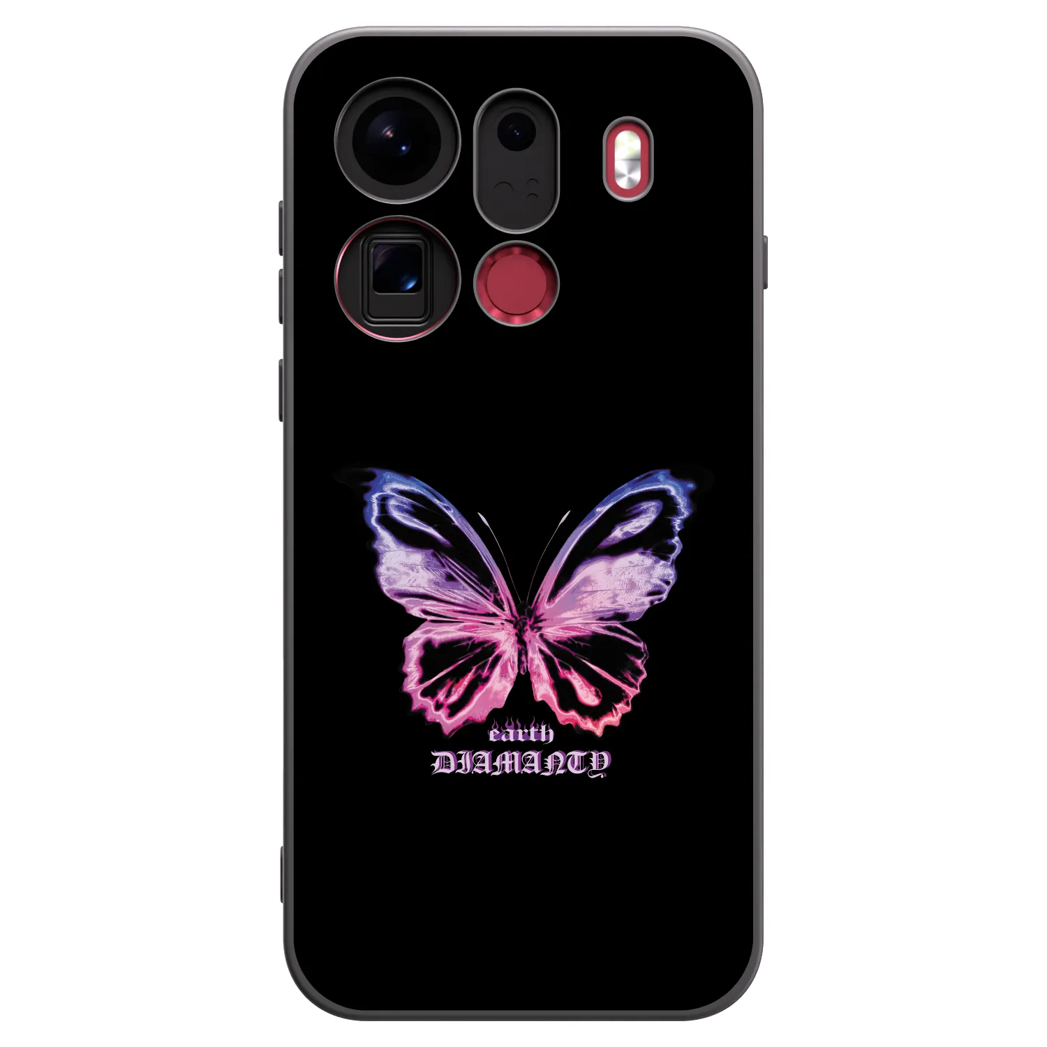 Picasee fekete szilikon tok az alábbi mobiltelefonokra OPPO Find X9 Pro - Diamanty Purple