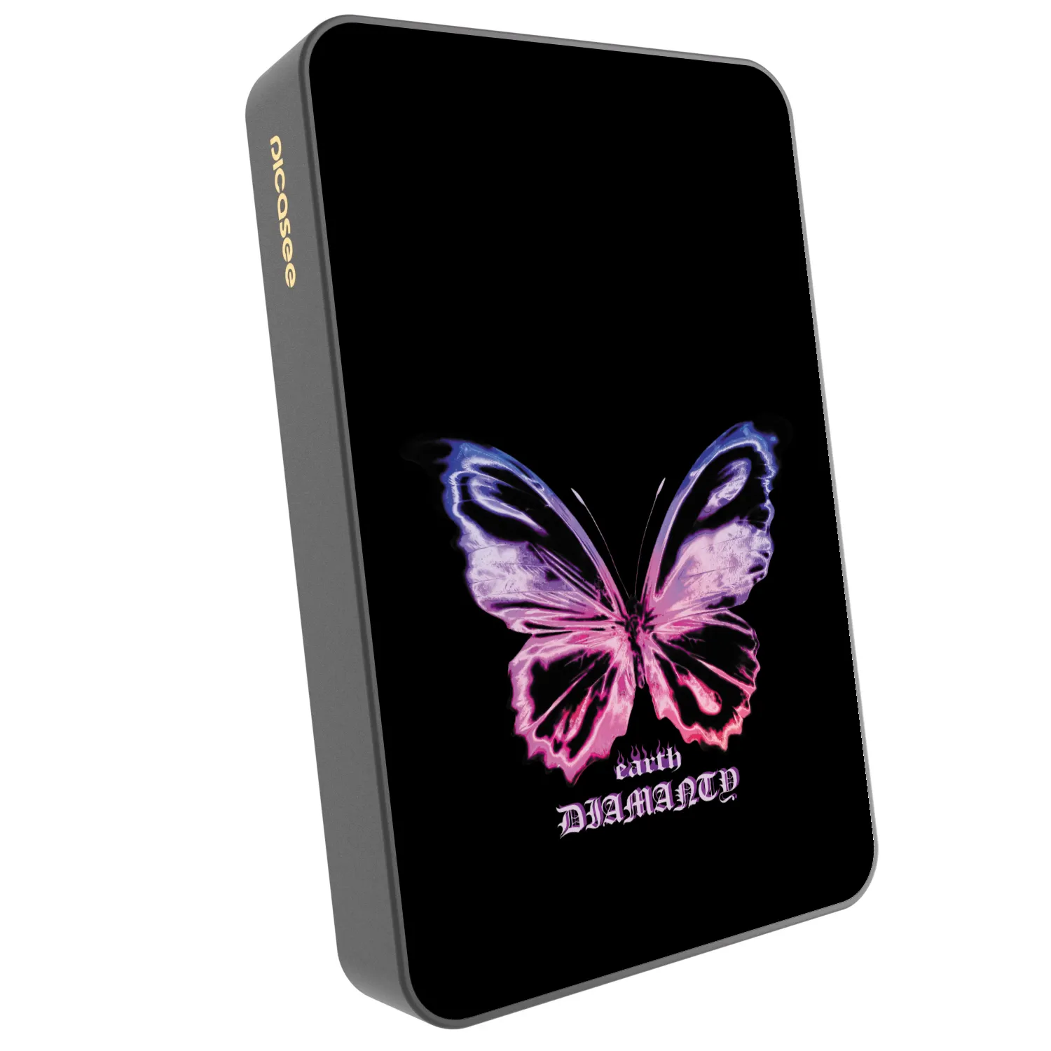 Picasee Powerbank MagSafe 10 000 mAh Szürke - Diamanty Purple