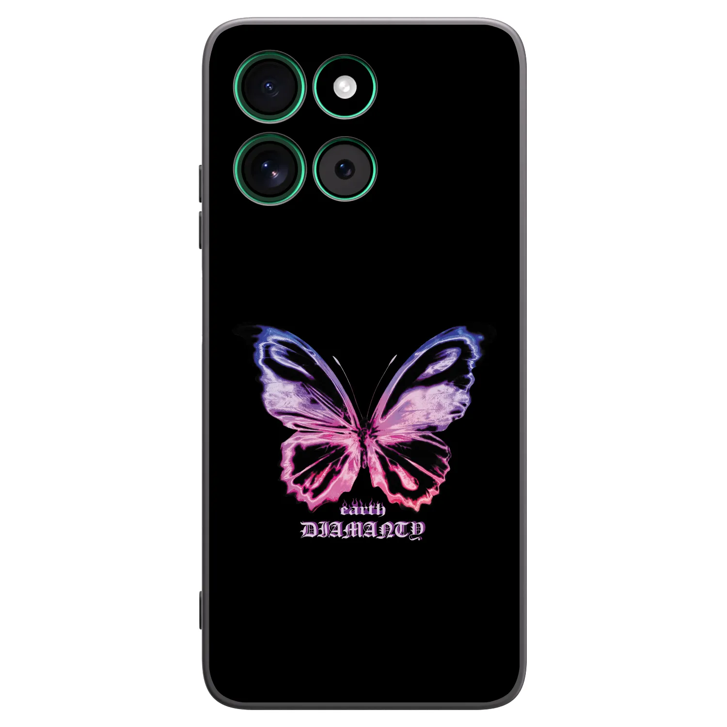 Picasee fekete szilikon tok az alábbi mobiltelefonokra Motorola Moto G57 Power - Diamanty Purple