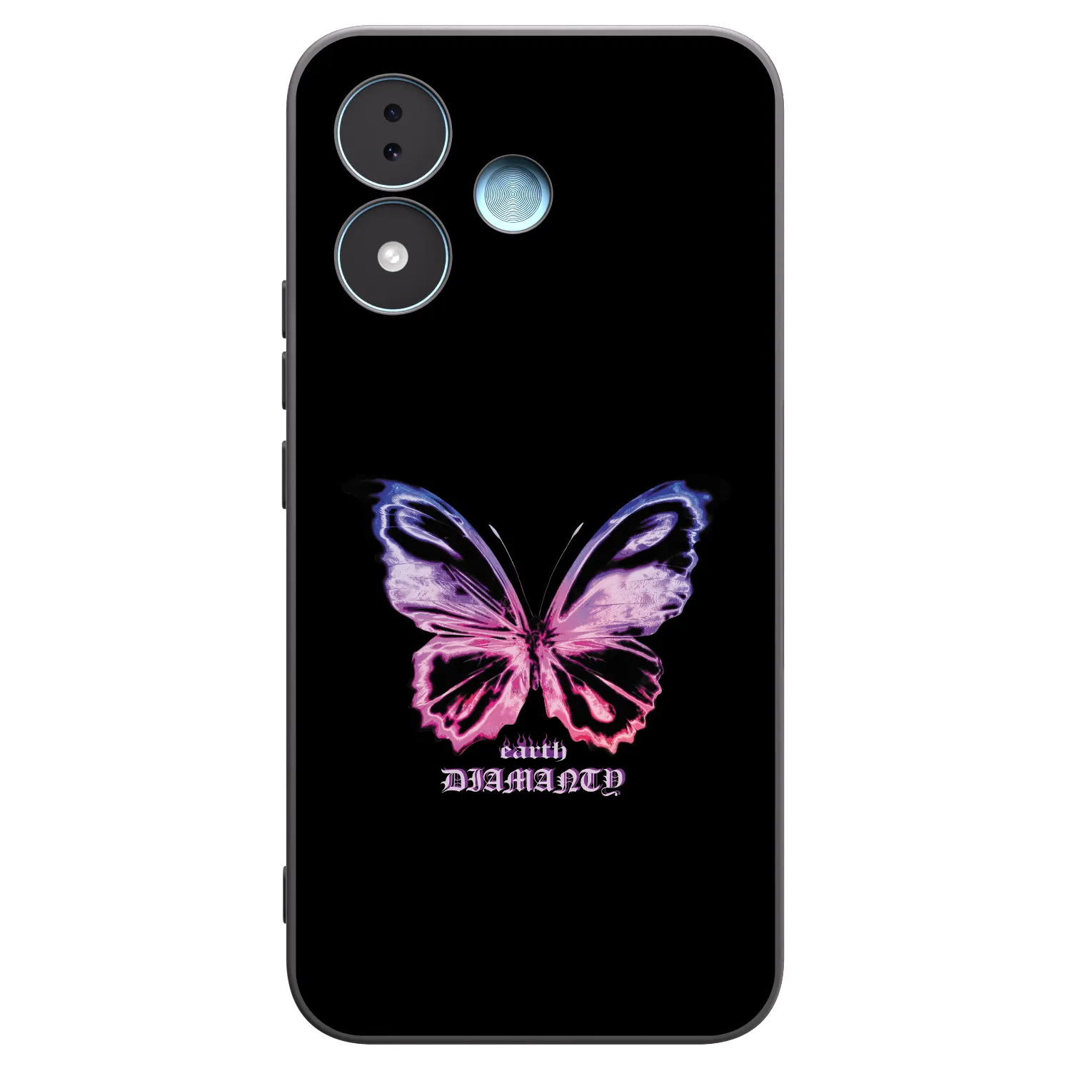 Picasee fekete szilikon tok az alábbi mobiltelefonokra Xiaomi Redmi Note 17 5G - Diamanty Purple