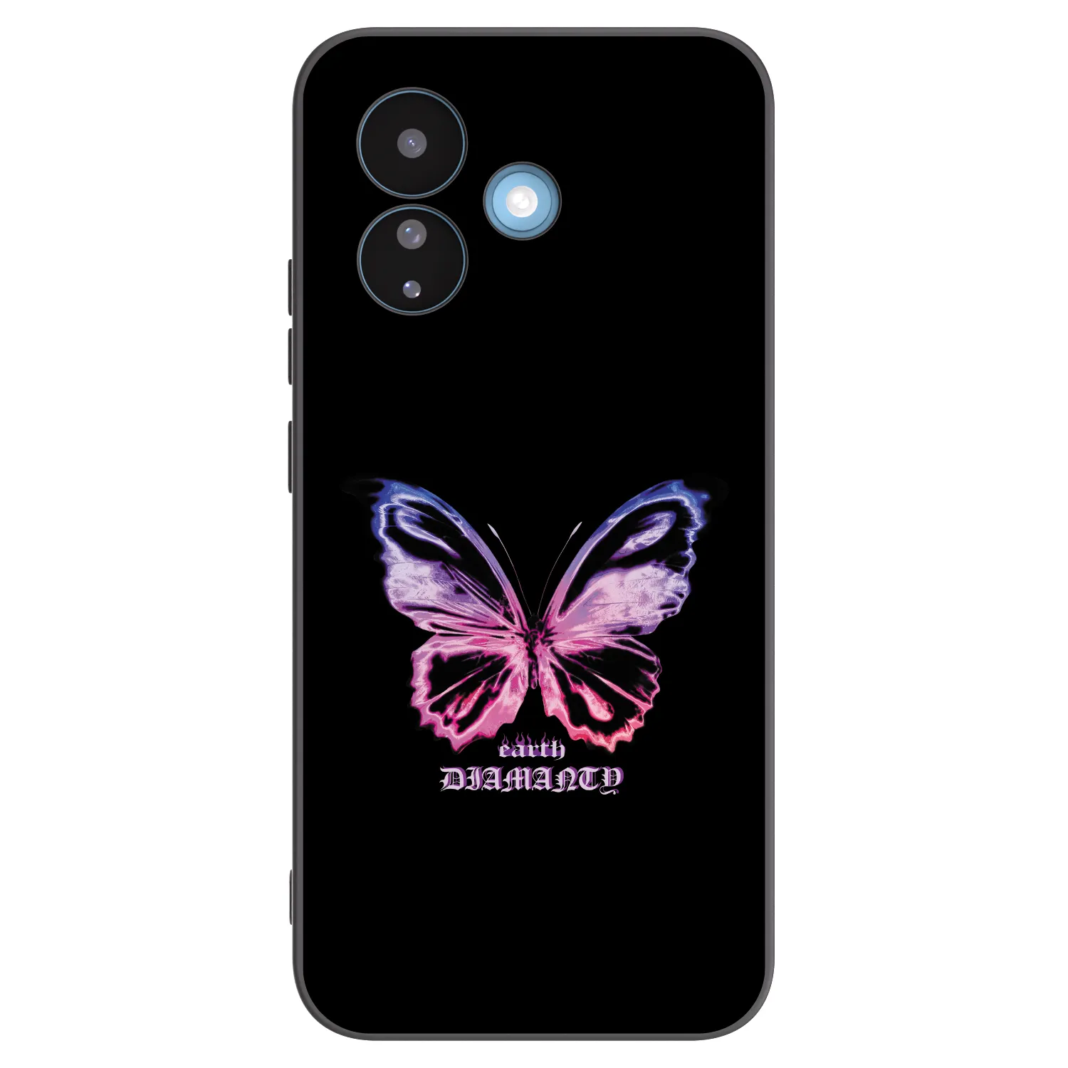 Picasee fekete szilikon tok az alábbi mobiltelefonokra Xiaomi Redmi Note 17 Pro 5G - Diamanty Purple