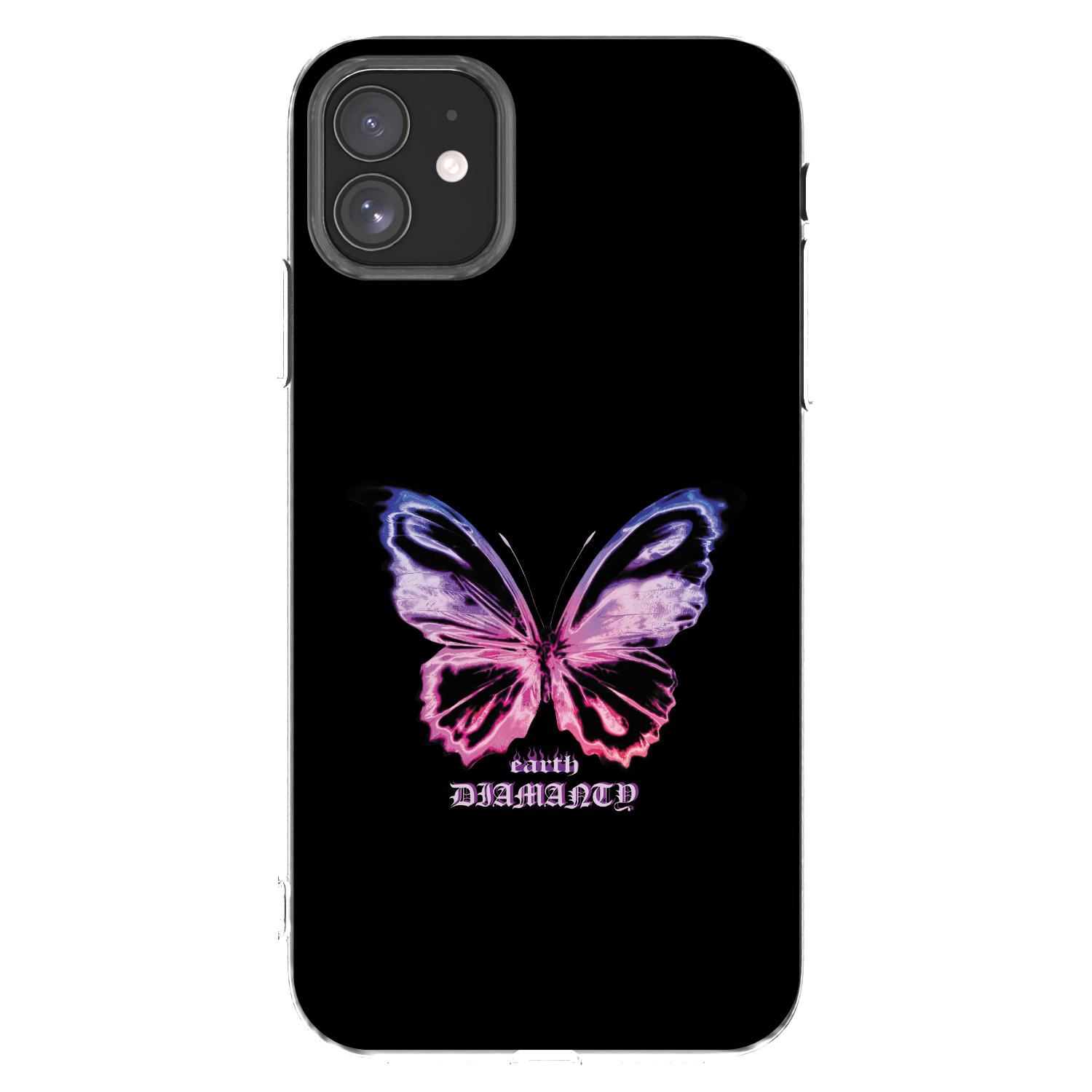 Picasee átlátszó szilikon tok az alábbi mobiltelefonokra Apple iPhone 11 - Diamanty Purple
