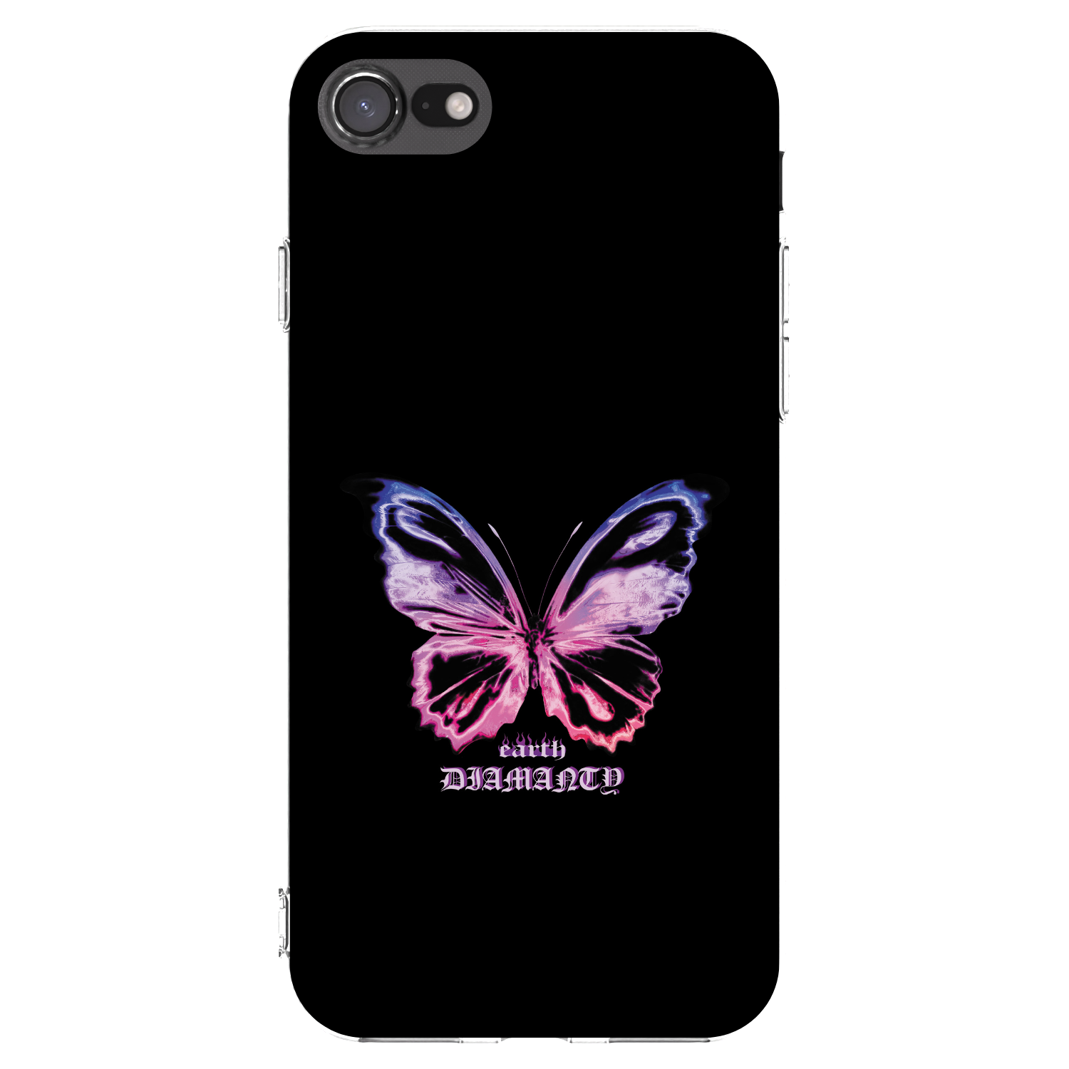 Picasee átlátszó szilikon tok az alábbi mobiltelefonokra Apple iPhone 8 - Diamanty Purple