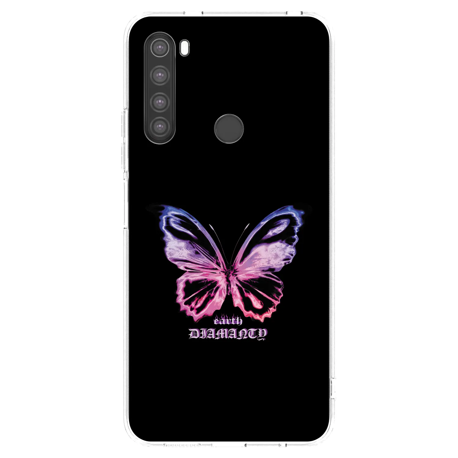 Picasee átlátszó szilikon tok az alábbi mobiltelefonokra Xiaomi Redmi Note 8 - Diamanty Purple