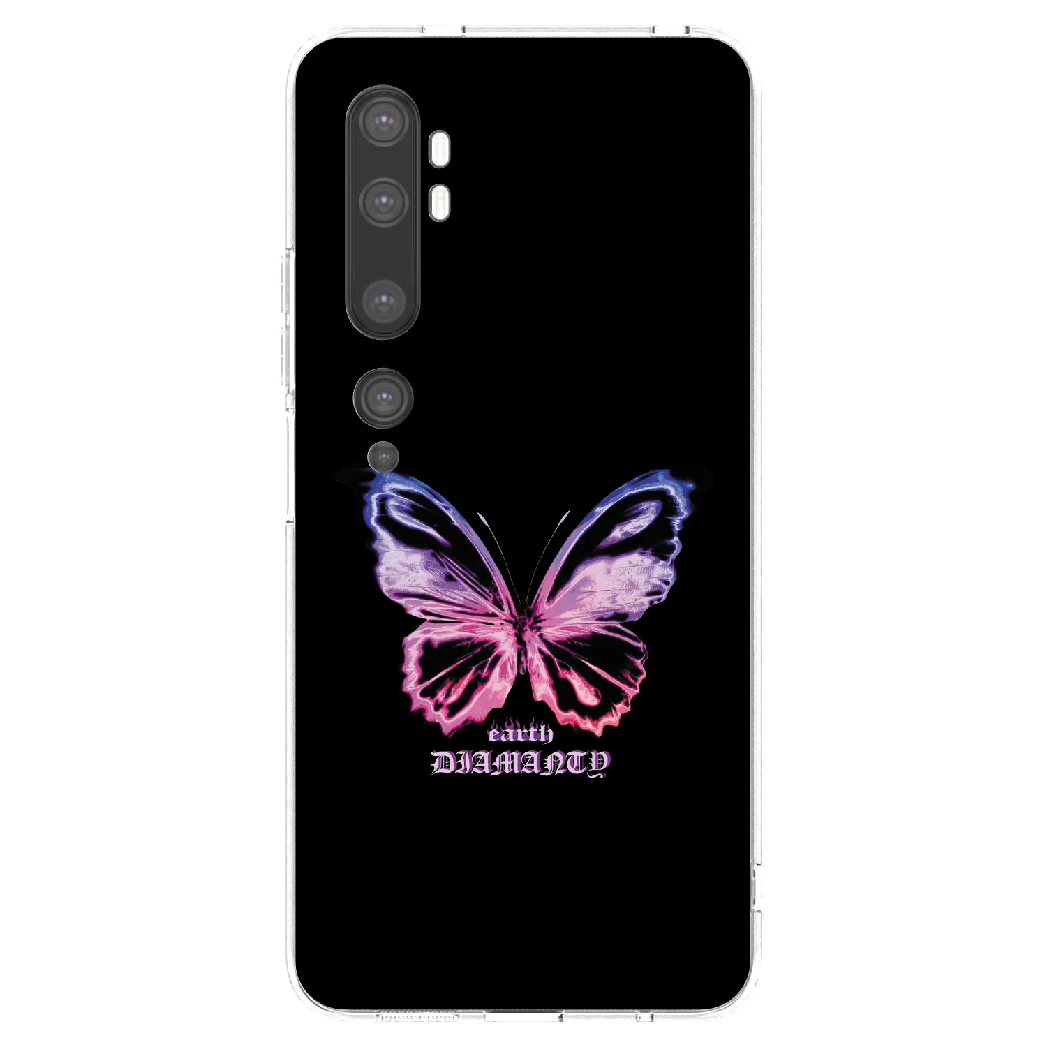 Picasee átlátszó szilikon tok az alábbi mobiltelefonokra Xiaomi Mi Note 10 (Pro) - Diamanty Purple