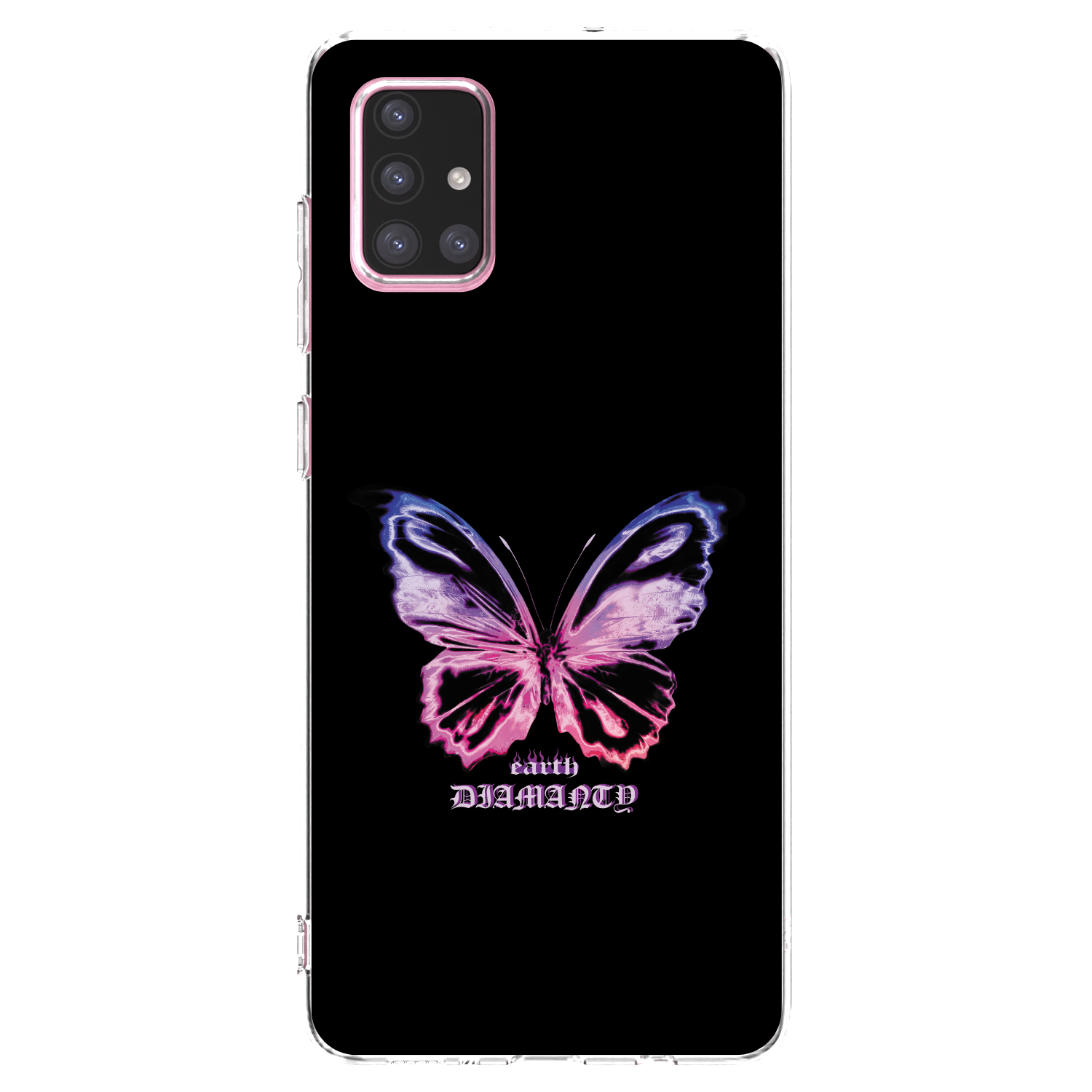 Picasee átlátszó szilikon tok az alábbi mobiltelefonokra Samsung Galaxy A71 A715F - Diamanty Purple