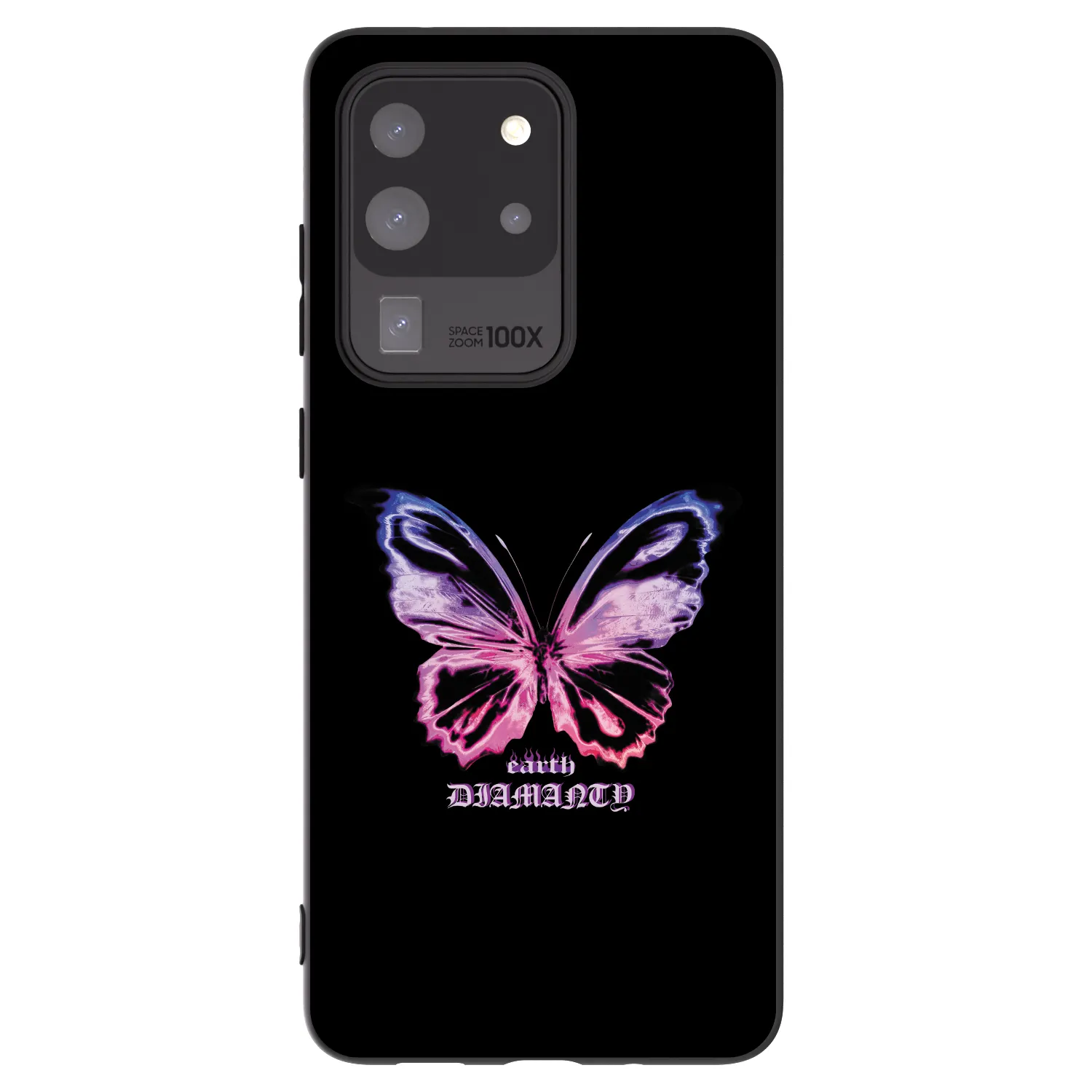 Picasee fekete szilikon tok az alábbi mobiltelefonokra Samsung Galaxy S20 Ultra 5G G988F - Diamanty Purple