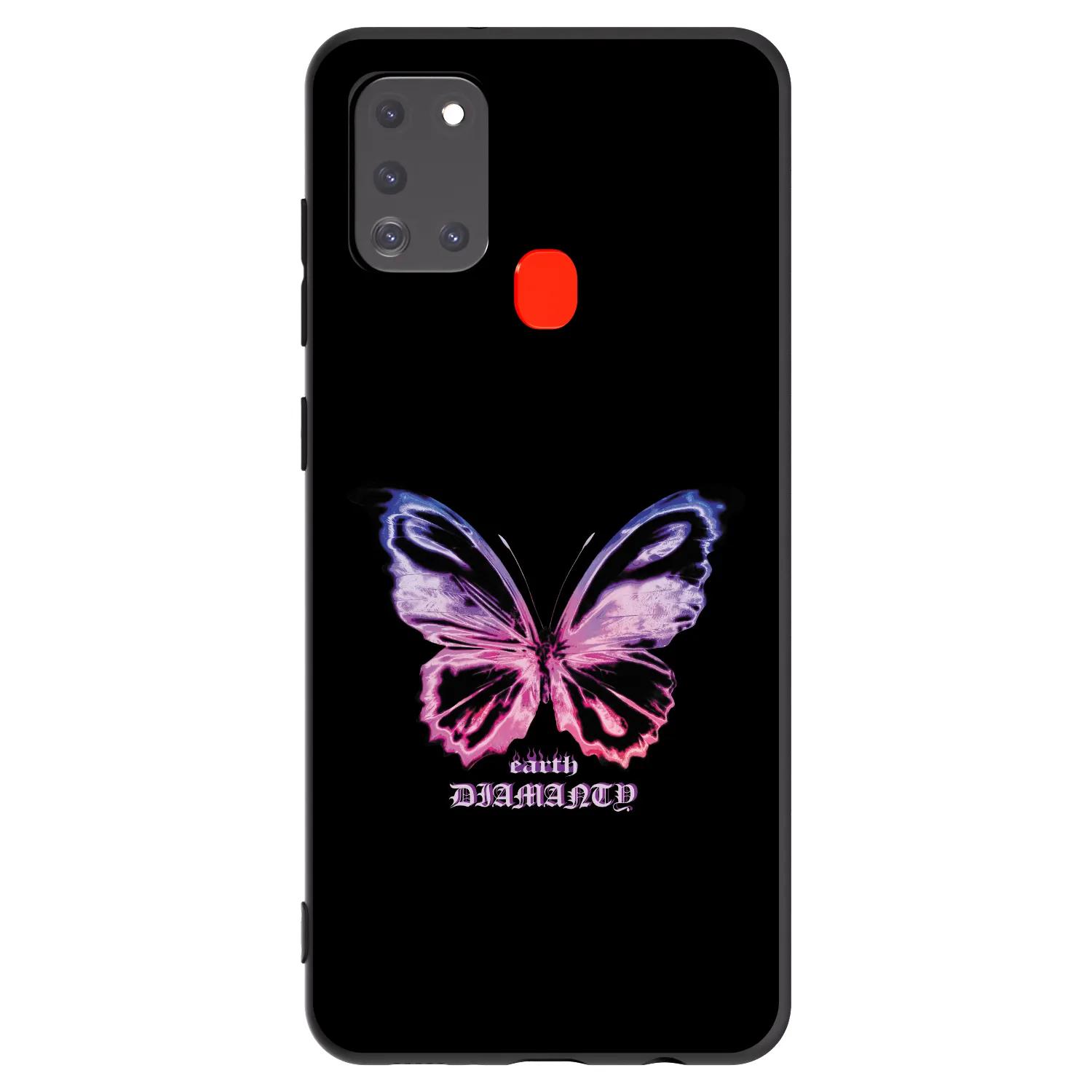 Picasee fekete szilikon tok az alábbi mobiltelefonokra Samsung Galaxy A21s - Diamanty Purple