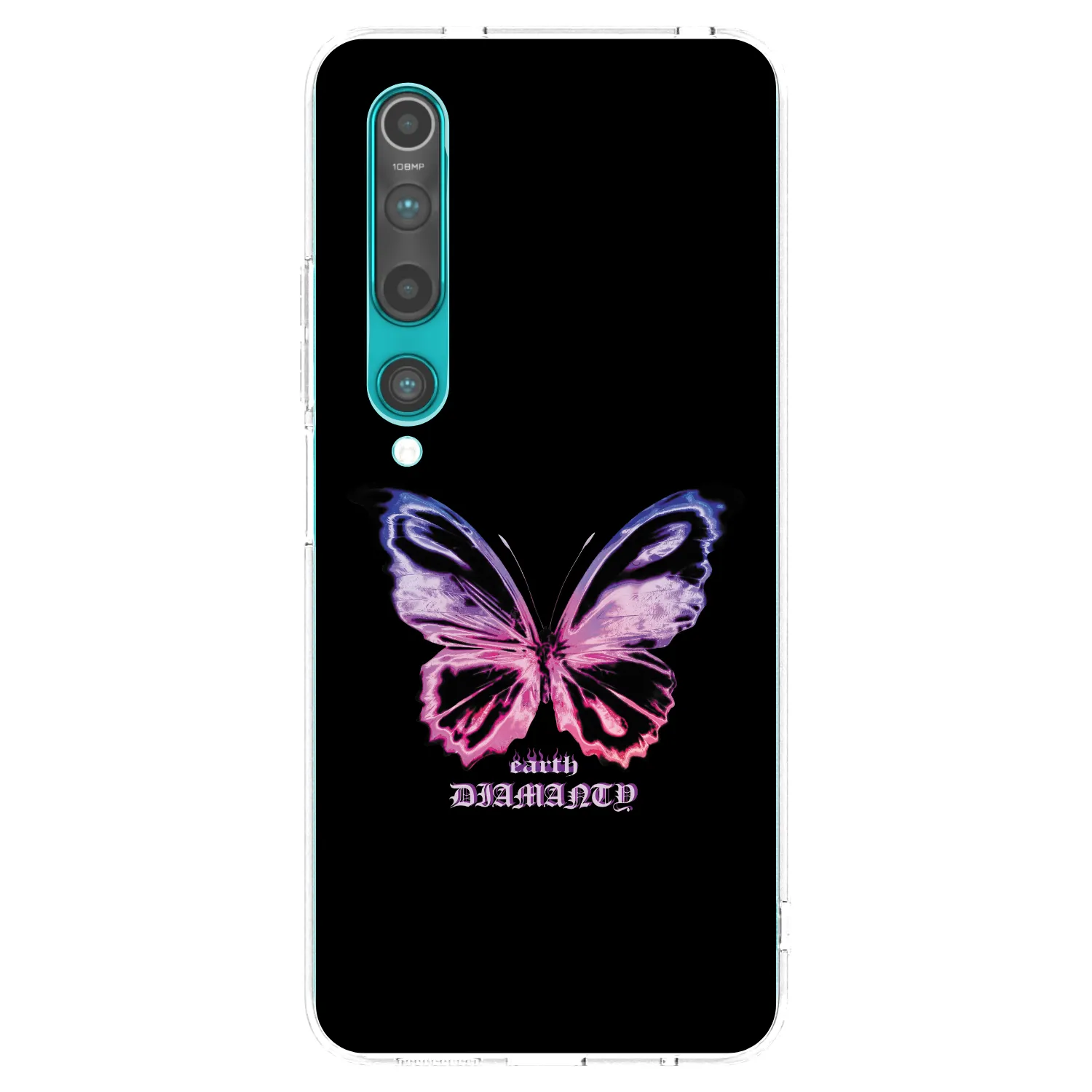 Picasee átlátszó szilikon tok az alábbi mobiltelefonokra Xiaomi Mi 10 - Diamanty Purple