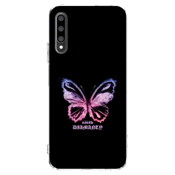Picasee átlátszó szilikon tok az alábbi mobiltelefonokra Honor 9X Pro - Diamanty Purple