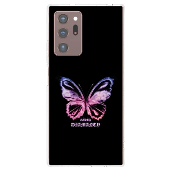 Picasee átlátszó szilikon tok az alábbi mobiltelefonokra Samsung Galaxy Note 20 Ultra - Diamanty Purple