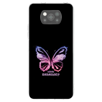 Picasee fekete szilikon tok az alábbi mobiltelefonokra Xiaomi Poco X3 - Diamanty Purple