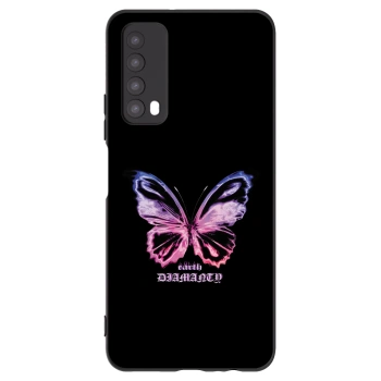 Picasee fekete szilikon tok az alábbi mobiltelefonokra Huawei P Smart 2021 - Diamanty Purple