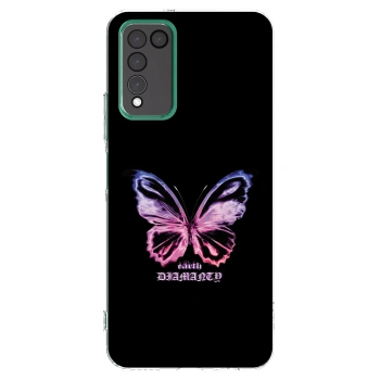 Picasee átlátszó szilikon tok az alábbi mobiltelefonokra Honor 10X Lite - Diamanty Purple
