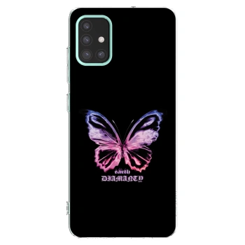 Picasee átlátszó szilikon tok az alábbi mobiltelefonokra Samsung Galaxy M31s - Diamanty Purple
