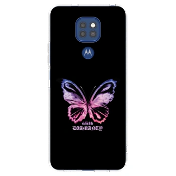 Picasee átlátszó szilikon tok az alábbi mobiltelefonokra Motorola Moto G9 Play - Diamanty Purple