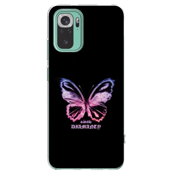 Picasee átlátszó szilikon tok az alábbi mobiltelefonokra Xiaomi Redmi Note 10 Pro - Diamanty Purple