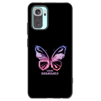 Picasee fekete szilikon tok az alábbi mobiltelefonokra Xiaomi Redmi Note 10 Pro - Diamanty Purple