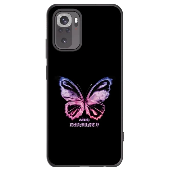 Picasee fekete szilikon tok az alábbi mobiltelefonokra Xiaomi Redmi Note 10S - Diamanty Purple