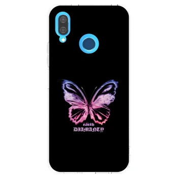 Picasee átlátszó szilikon tok az alábbi mobiltelefonokra Huawei P20 Lite - Diamanty Purple