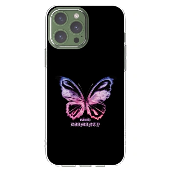 Picasee átlátszó szilikon tok az alábbi mobiltelefonokra Apple iPhone 13 Pro Max - Diamanty Purple
