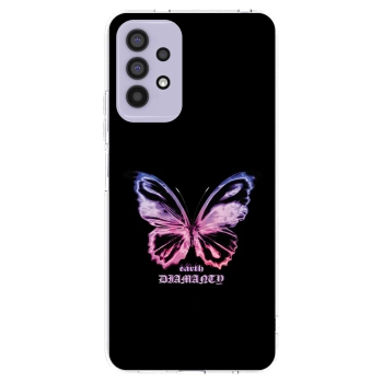 Picasee átlátszó szilikon tok az alábbi mobiltelefonokra Samsung Galaxy A32 4G SM-A325F - Diamanty Purple