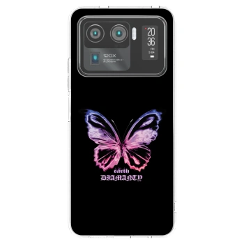 Picasee átlátszó szilikon tok az alábbi mobiltelefonokra Xiaomi Mi 11 Ultra - Diamanty Purple